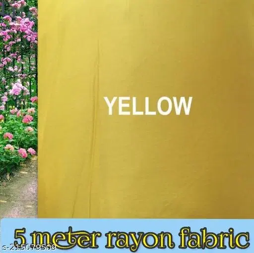 Salwar for Women (Yellow, Un Stitched)