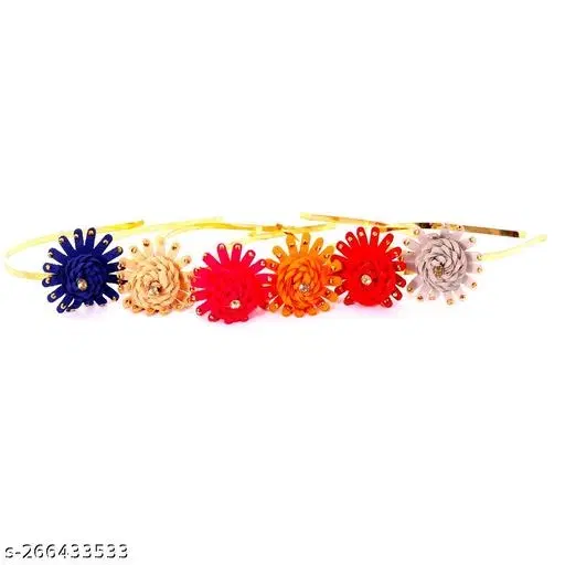 Hair Bands for Women, Pack of 6 (Multicolor)