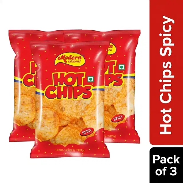 Modern Kitchens Hot Chips Spicy 25 g - Pack of 3