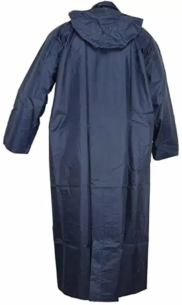 Polyester Raincoat for Men, Blue, L