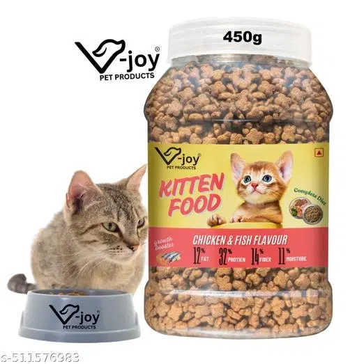 Kitten (1-12 months) Dry Cat Food, Ocean Fish , 450g ,(Pack Of 1 )