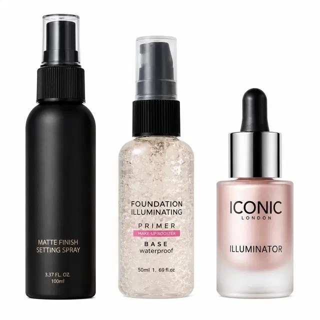 Makeup Fixer, Highlighter & Primer [Pack of 3]