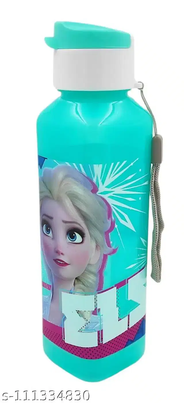 Plastic Water Bottle, Green, 600 ml