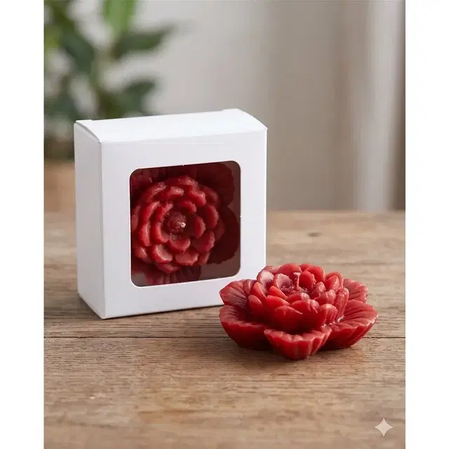 Scented Decorative Floating Candle, Red