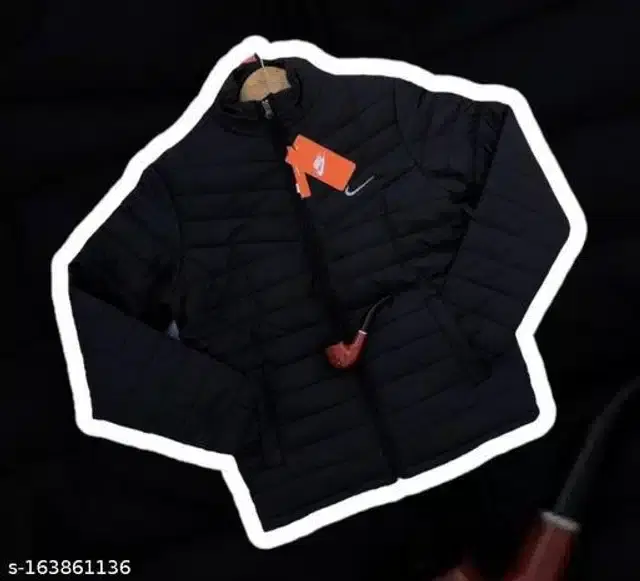 Polyester Full Sleeves Colorblocked Jacket for Men (Black, XL)