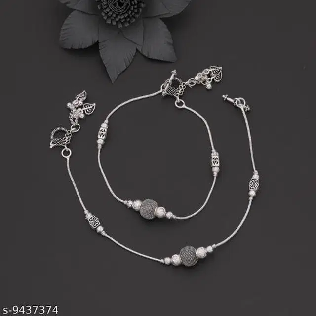 Alloy Anklets for Women, Set of 1 (Multicolor)