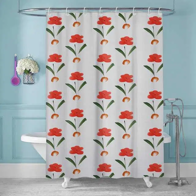 E-Retailer PVC Waterproof Shower Curtain, Grey, 84X54 Inches, SPM-14