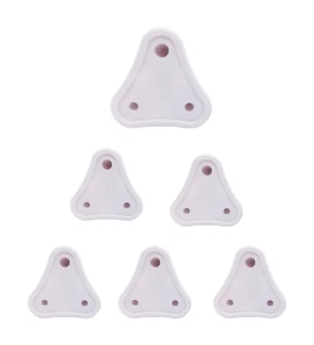 Child Safety Electric Socket Plug Guards, White, Pack of 6