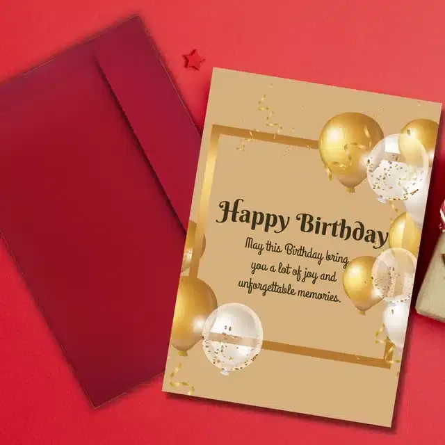 Birthday Greeting Card, Multicolor
