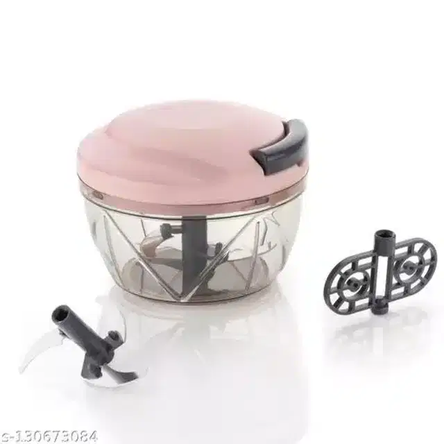 Plastic Fruits and Vegetables Chopper, Assorted, 500 ml