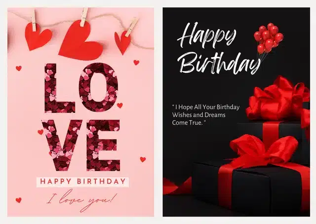Birthday Greeting Cards, Multicolor