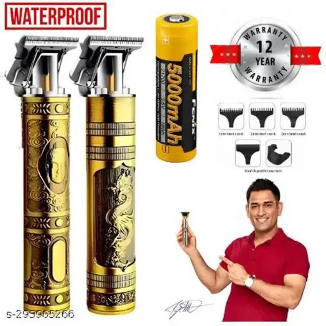 Metal Electric Trimmer for Men, Golden