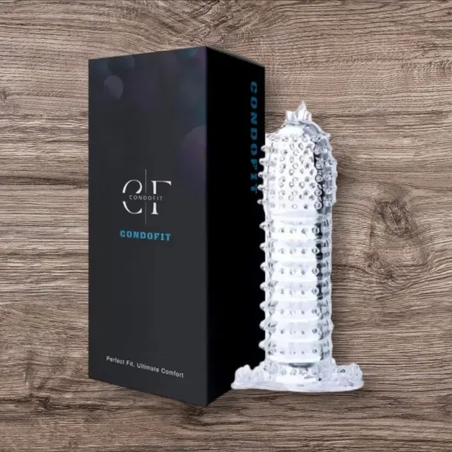 A R Silicone Crystal Dotted Condom for Men, Transparent