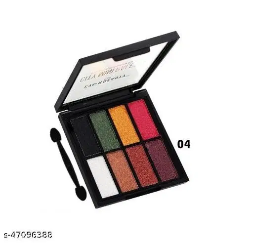 8 Color Eye Shadow Palette, Multicolor, Pack of 1