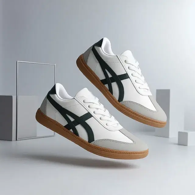 Casual Shoes for Men (White, 6)