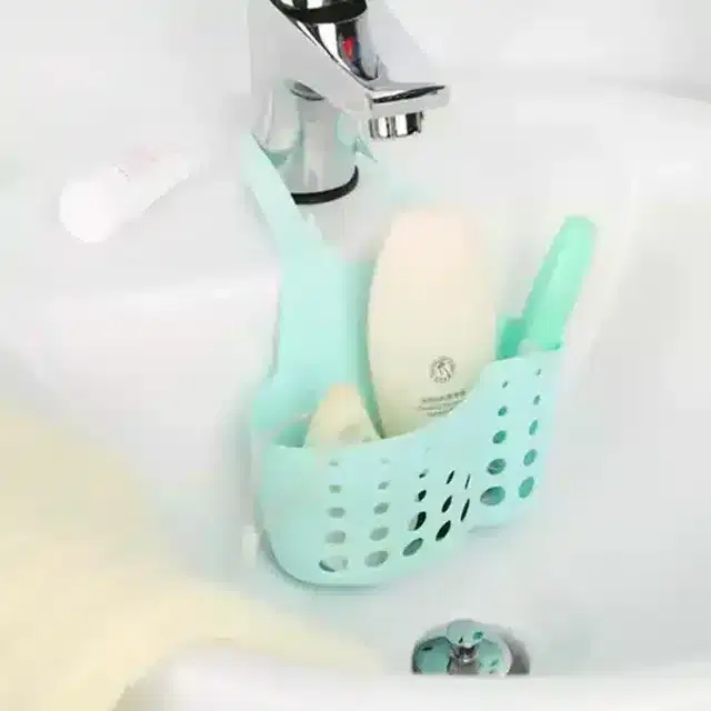 K Kudos Kitchen Bathroom Sponge Soap Water Draining Hanging Plastic Holder Organizer