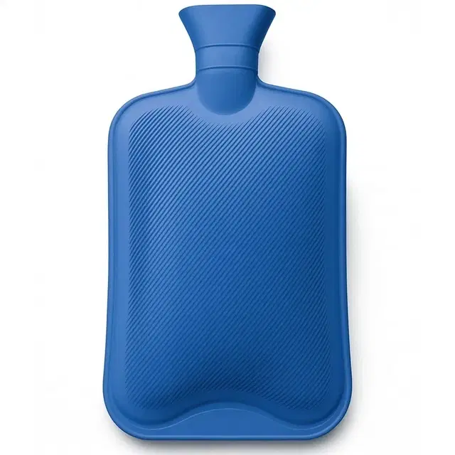 Slovic Rubber Hot Water Bottle Bag, Blue, 2 L
