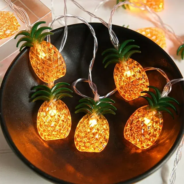 10 Leds 3 m Fancy Pineapple String Lights (Yellow) (Pack of 1)