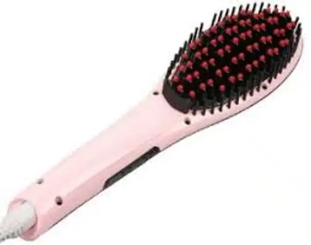 Hair Straightener Brush, Pink