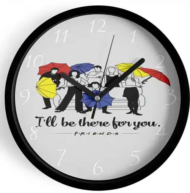 Analog Wall Clock for Home, Multicolor, 7 Inches