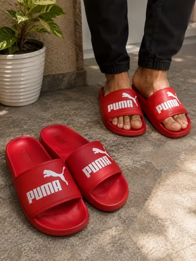 Sliders for Men (Red, 9)