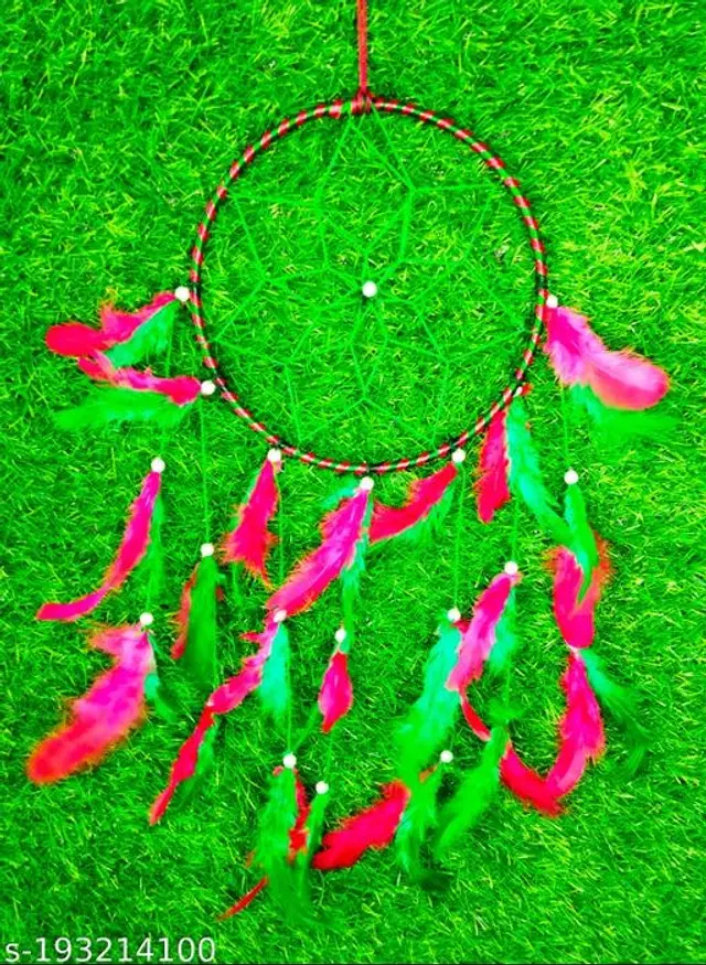 Feather Wall Hanging Dream Catcher, Multicolor