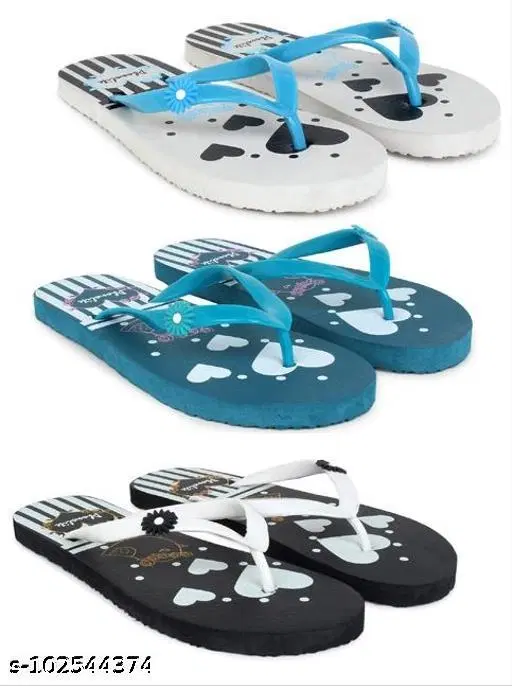 Slippers for Women, Multicolour, Pack of 3 (5)