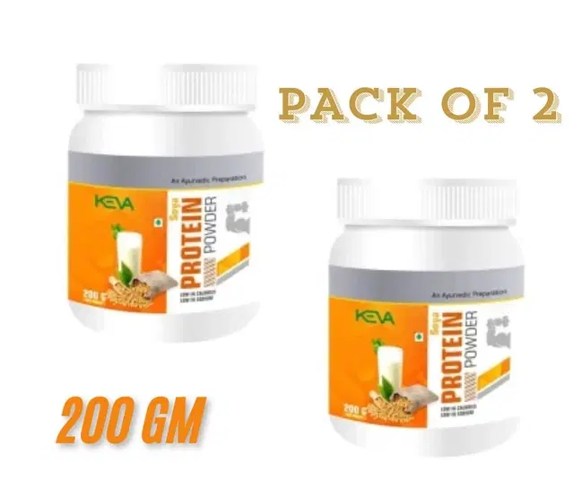 Keva Soya Protein Powder, 200 g, Pack of 2