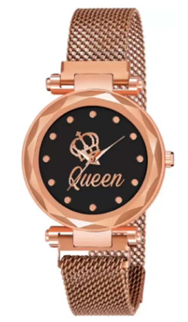 Metal Strap Analog Watch for Women & Girls (Multicolor)