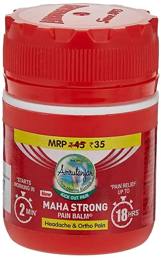Amrutanjan New Maha Strong Pain Balm (8 ml)