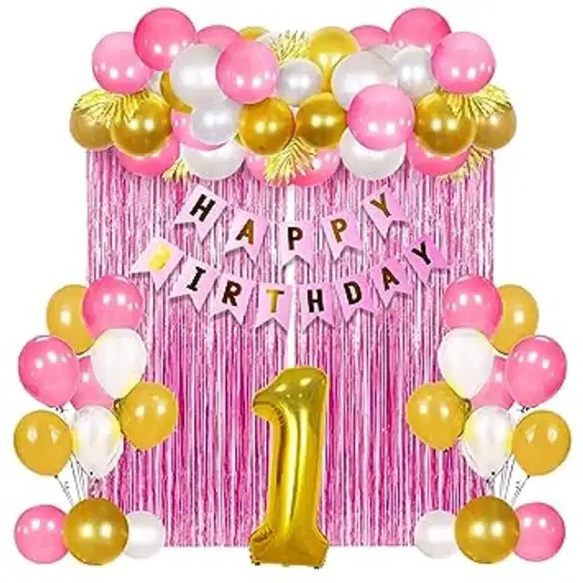 Birthday Decoration Kit, Multicolor, Set of 28
