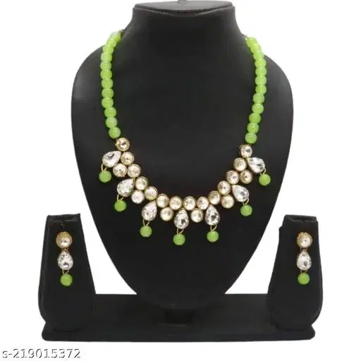 Alloy Jewellery Set for Women & Girls, Green