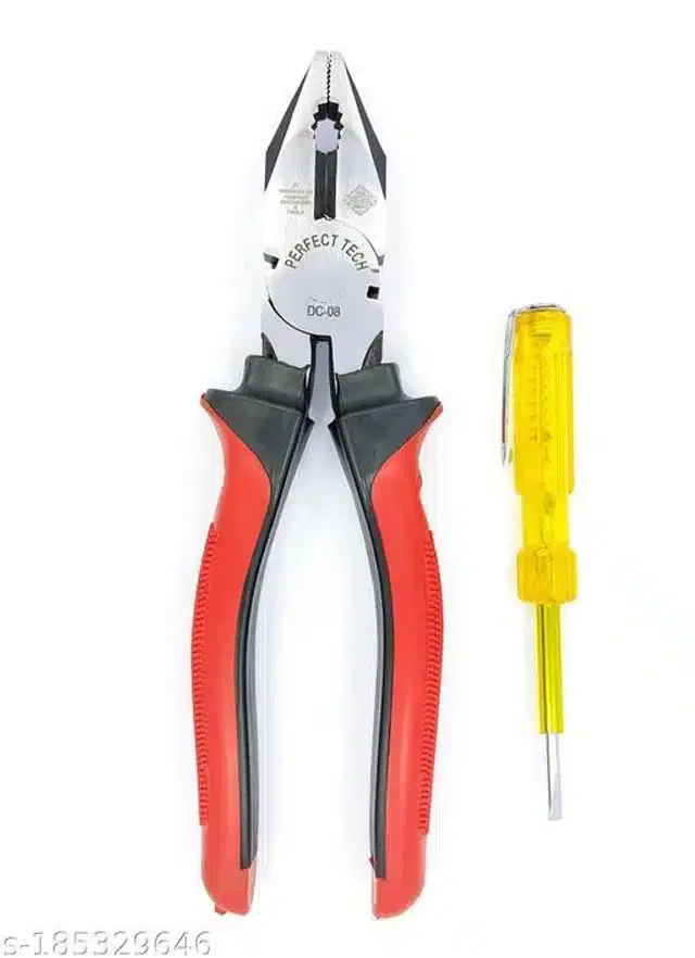 Combination Plier & Line Tester, Set of 2, Red & Yellow