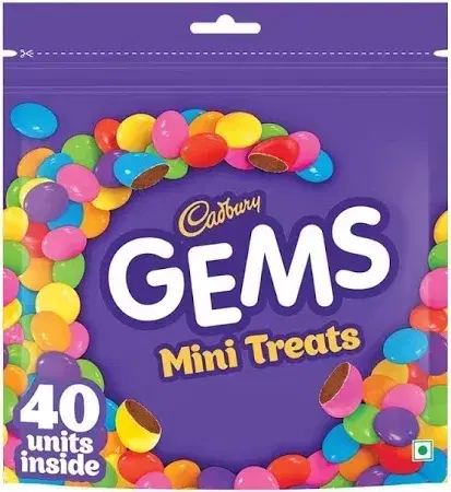 Cadbury Gems Mini Home Treats Pack 117.55 g