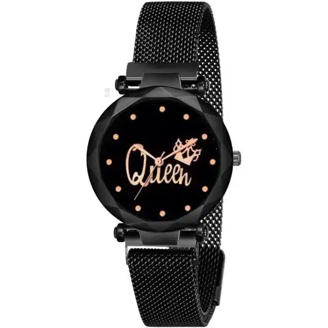 Women's Analog Watches, Pack of 1 (Black)