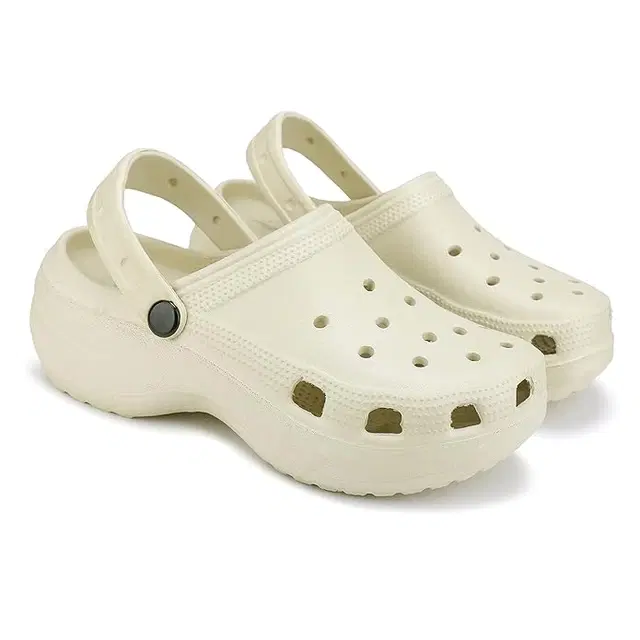 Clogs for Women (Cream, 6)