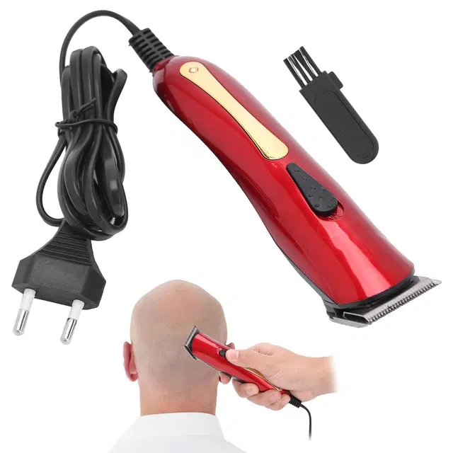 Electric Professional Hair Trimmer for Men, Red