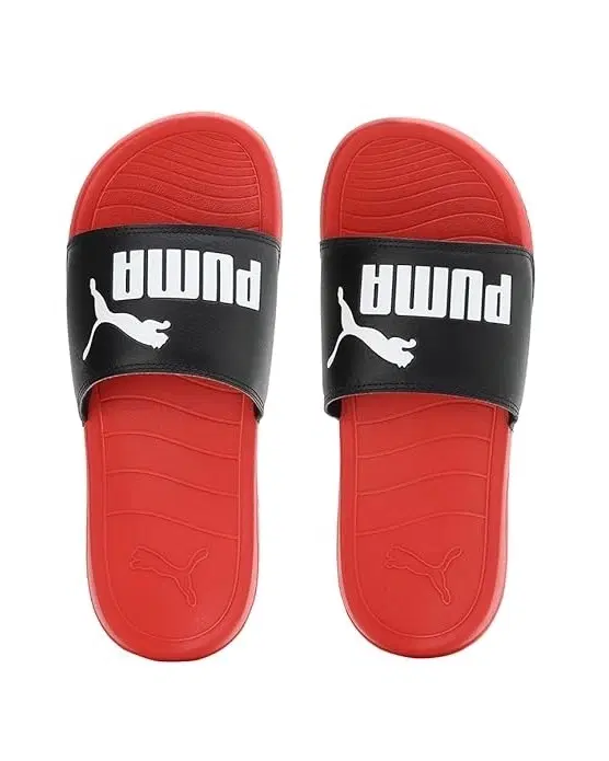 Sliders for Men (Red & Black, 7)