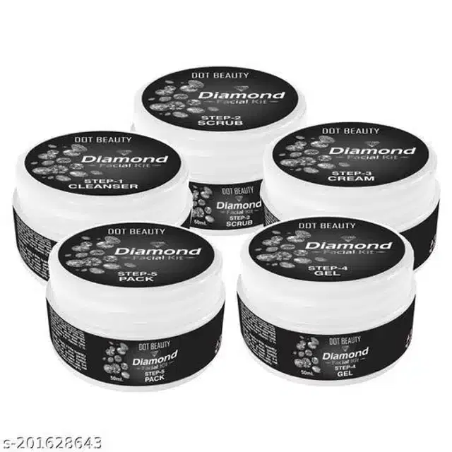 Dot Beauty Diamond Facial Kit, 50 g, Pack of 5