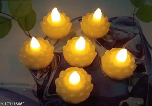 Water Sensor LED Floating Candles, Yellow, Pack of 3