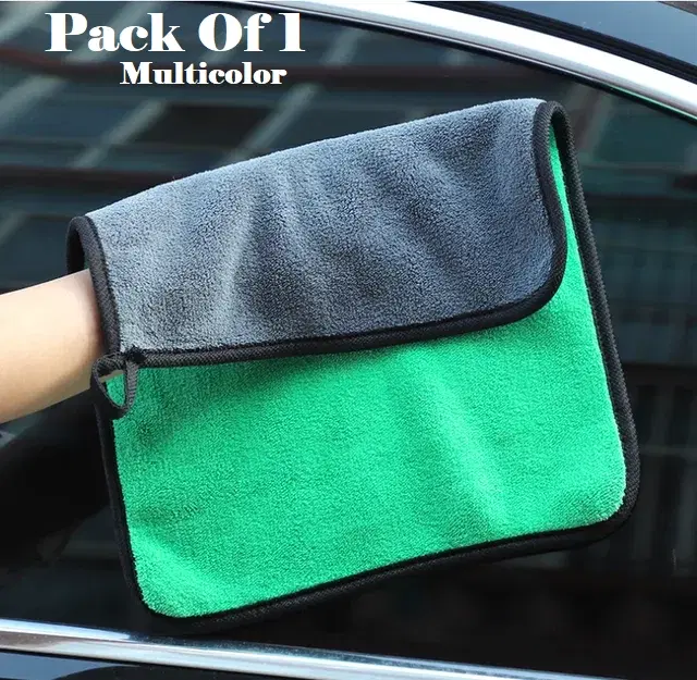 Microfiber Thick Lint & Streak-Free Multipurpose Cleaning Clothes, Multicolor, Pack of 1