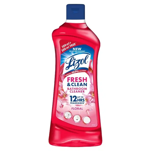 Lizol Fresh & Clean Bathroom Cleaner | Floral | 700 ml