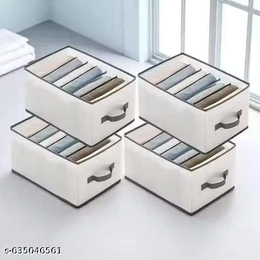 Cloth Clothes Cover,  (Brown),  (Pack Of 4)