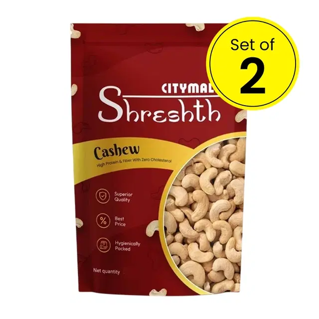Citymall Shreshth Cashew/Kaju 2X200 g (Set of 2)