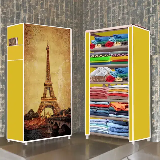 Portable Lightweight Cloth Storage Bag, Yellow
