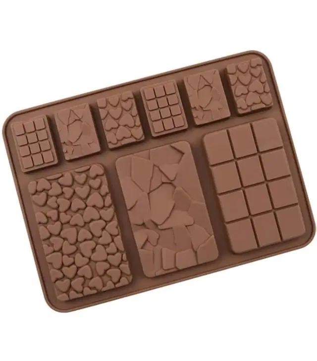 Moldberry Chocolate Bar Mould 9in1 Design-1 MB/2025