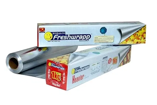 Aluminium Foil for Kitchen, Silver, 6 m, Pack of 2