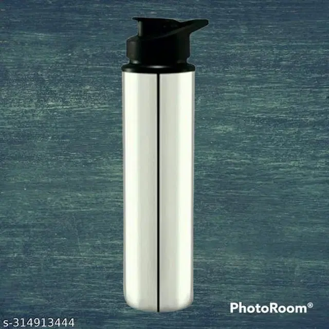 Stainless Steel Sports Water Bottle, Silver, 1000 ml