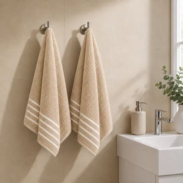 Evokk Home Cotton Hand Towel 450gsm 40x60cm Taupe