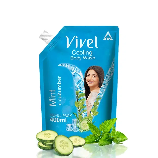 Vivel Mint and Cucumber Body Wash 400 ml